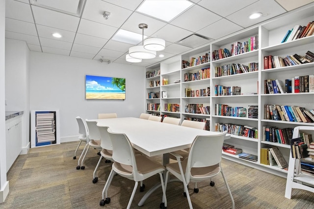 2425 Gulf Of Mexico Dr Unit 10F, Longboat Key, FL 34228 - carpeted home office featuring wine cooler