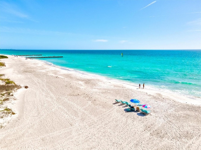 2425 Gulf Of Mexico Dr Unit 10F, Longboat Key, FL 34228 - water view featuring local beach