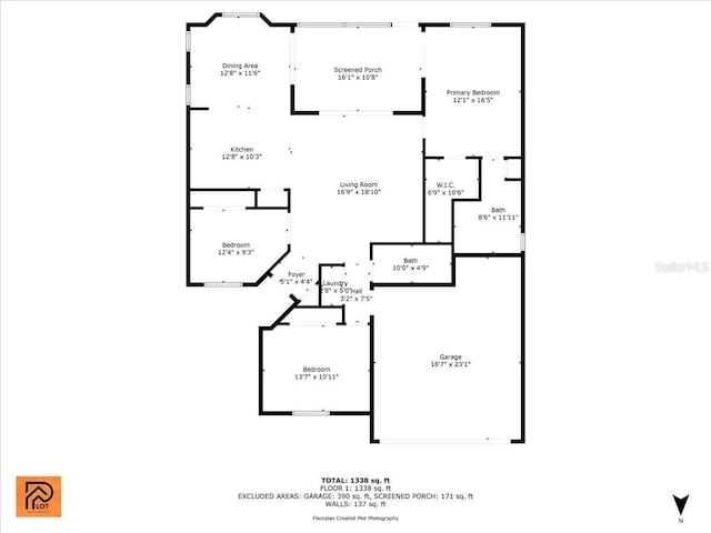 529 Sunset Rd N, Rotonda West, FL 33947 - view of floor plan / room layout