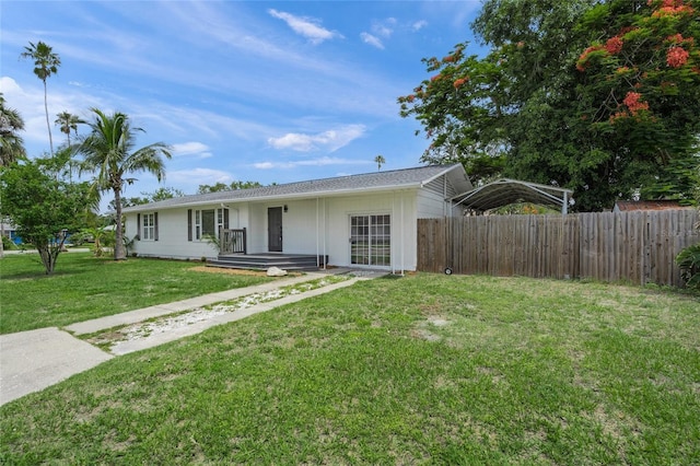 3310 W 9th Ave, Bradenton, FL 34205 - ranch-style home with a detached carport