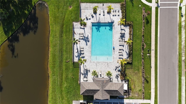 6120 115th Ave E, Parrish, FL 34219 - bird's eye view of a pool area