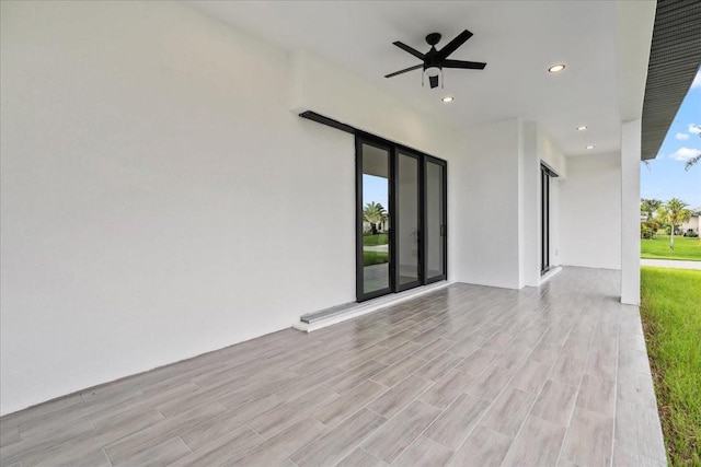 9150 Key W St, Port Charlotte, FL 33981 - view of patio / terrace with ceiling fan