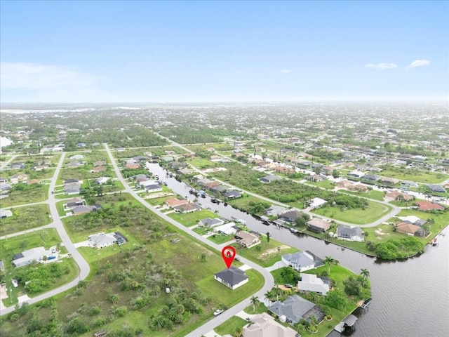 9150 Key W St, Port Charlotte, FL 33981 - aerial view of property's location with a large body of water and nearby suburban area
