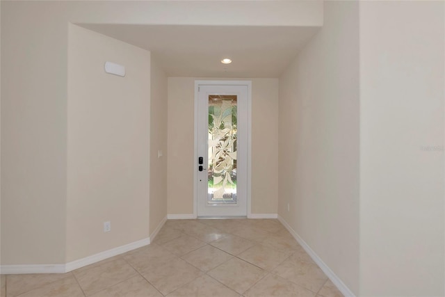 318 Winding Brook Ln Unit 104, Bradenton, FL 34212 - entrance foyer with light tile patterned floors and recessed lighting