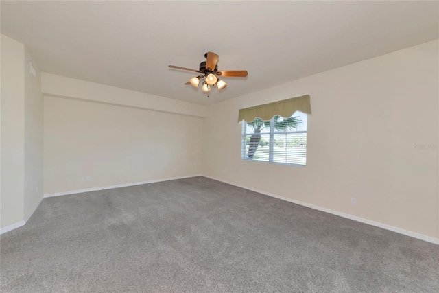 318 Winding Brook Ln Unit 104, Bradenton, FL 34212 - carpeted empty room with a ceiling fan and baseboards