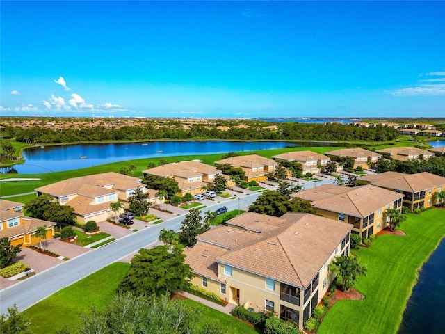 318 Winding Brook Ln Unit 104, Bradenton, FL 34212 - aerial perspective of suburban area featuring a nearby body of water