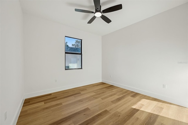 5386 Easter Ter, North Port, FL 34286 - unfurnished room with light wood-style floors and ceiling fan