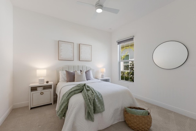 16511 Cornwall Ln, Lakewood Ranch, FL 34202 - bedroom featuring light carpet and ceiling fan