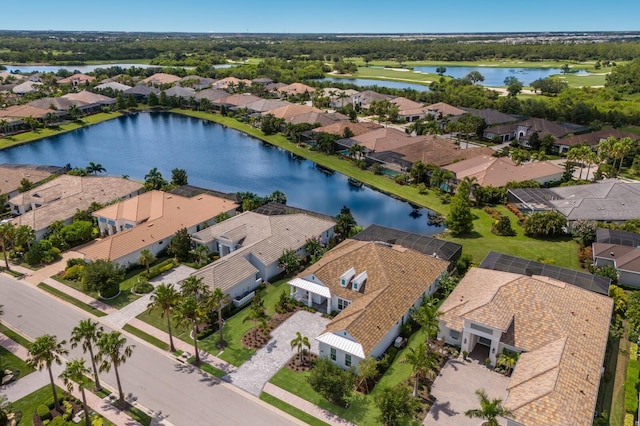 16511 Cornwall Ln, Lakewood Ranch, FL 34202 - aerial perspective of suburban area featuring a large body of water