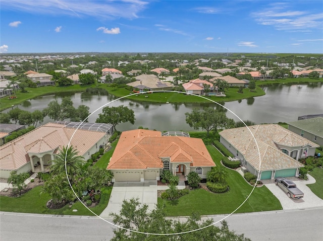 2937 Seasons Blvd, Sarasota, FL 34240 - aerial perspective of suburban area with a nearby body of water