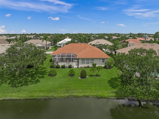 2937 Seasons Blvd, Sarasota, FL 34240 - aerial view of residential area featuring a nearby body of water