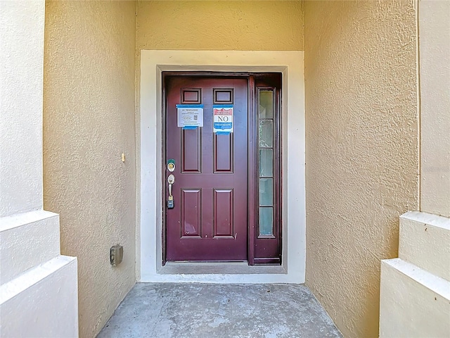 26548 Castleview Way, Wesley Chapel, FL 33544 - entrance to property featuring stucco siding