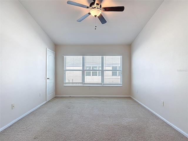 26548 Castleview Way, Wesley Chapel, FL 33544 - spare room featuring a ceiling fan and light carpet
