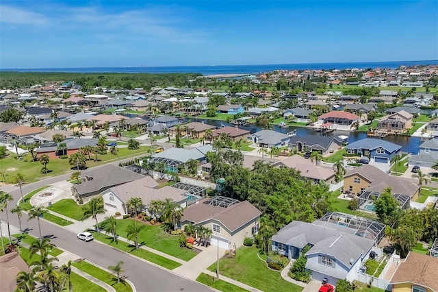 815 Greenview Dr, Apollo Beach, FL 33572 - aerial view of residential area featuring a nearby body of water