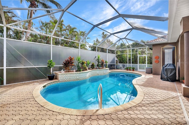 2801 SW 29th Ct, Cape Coral, FL 33914 - view of pool featuring a patio and a lanai