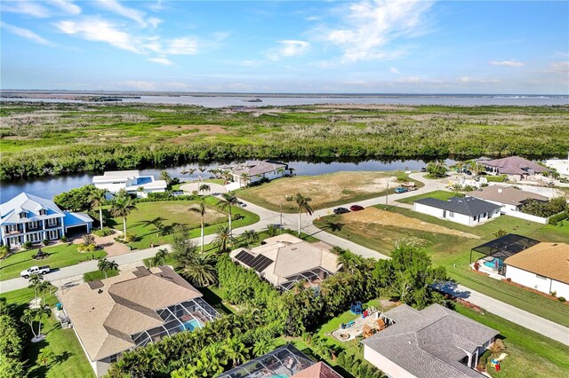 2801 SW 29th Ct, Cape Coral, FL 33914 - aerial perspective of suburban area featuring a large body of water