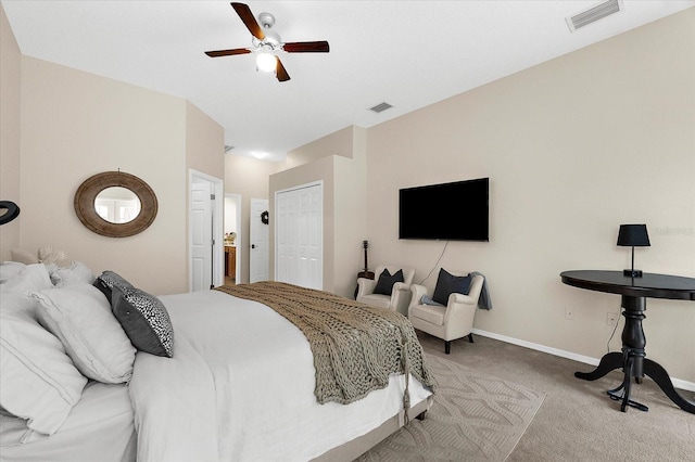 21705 67th Ave E, Bradenton, FL 34211 - carpeted bedroom with a closet and ceiling fan