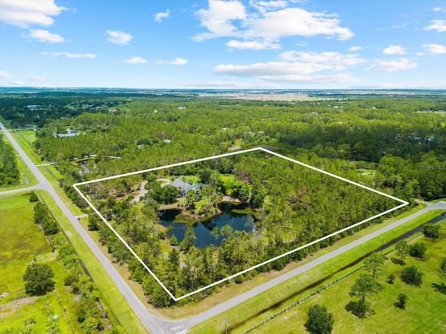 21705 67th Ave E, Bradenton, FL 34211 - aerial overview of property's location with property boundaries highlighted and a large body of water
