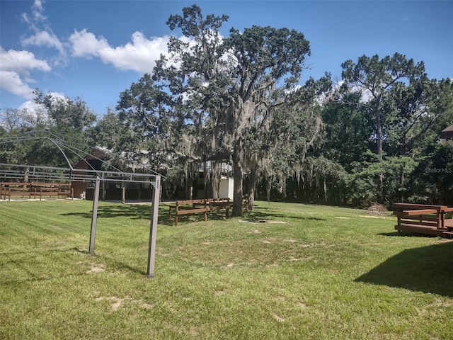 8851 S Brittany Path, Inverness, FL 34452 - view of grassy yard featuring a gazebo