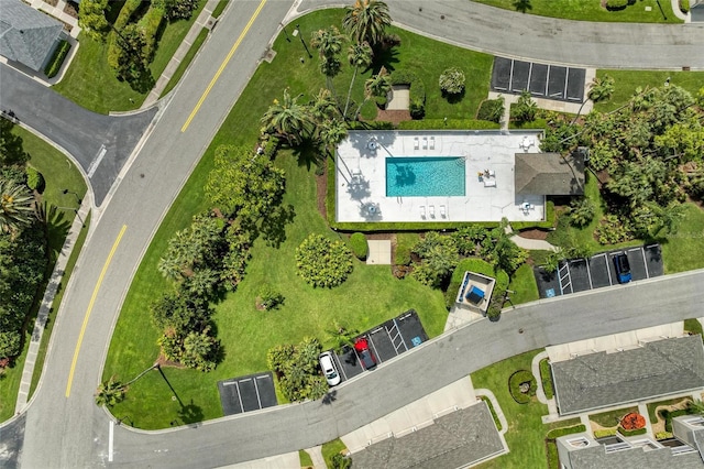 9580 High Gate Dr Unit 1822, Sarasota, FL 34238 - drone / aerial view of a pool