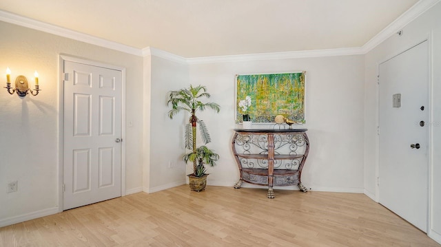 1 Benjamin Franklin Dr Unit 93, Sarasota, FL 34236 - foyer entrance with light wood finished floors and ornamental molding
