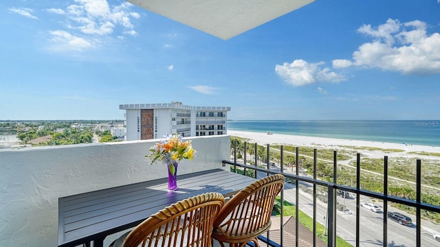 1 Benjamin Franklin Dr Unit 93, Sarasota, FL 34236 - balcony featuring view of water and beach