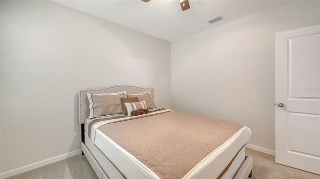 3813 Willow Branch Pl, Palmetto, FL 34221 - bedroom with light colored carpet and a ceiling fan