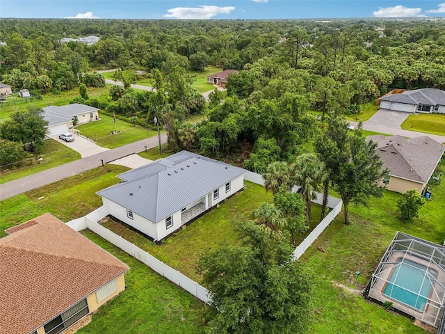 4855 Dragon St, North Port, FL 34288 - bird's eye view of a heavily wooded area