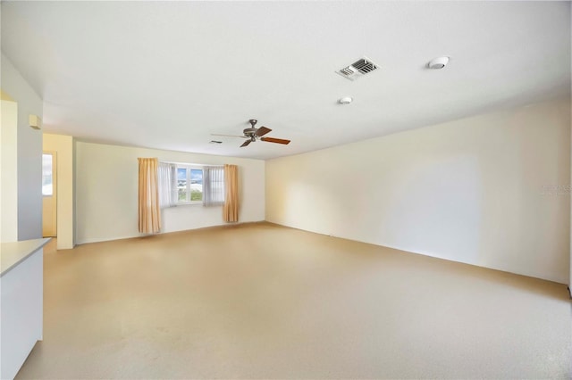 307 Rubens Dr, Nokomis, FL 34275 - unfurnished room with a ceiling fan and light colored carpet