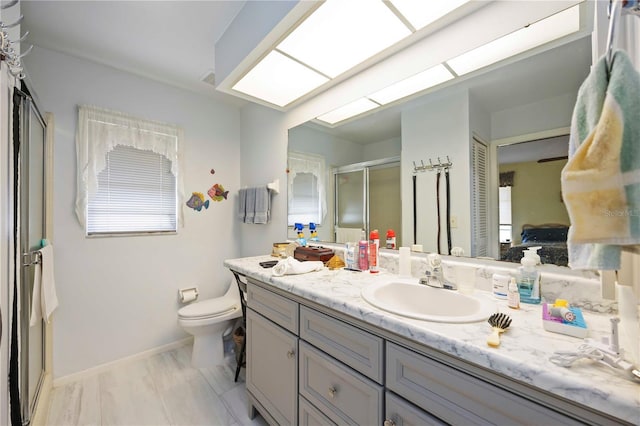 307 Rubens Dr, Nokomis, FL 34275 - full bath with vanity and a shower stall