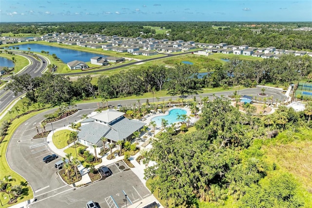7160 Amelia River Dr, Parrish, FL 34219 - view of property location with a large body of water and nearby suburban area
