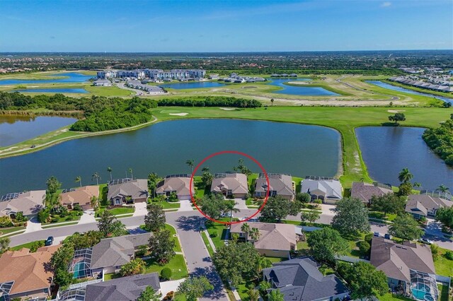 10571 Old Grove Cir, Bradenton, FL 34212 - aerial view of residential area with a large body of water