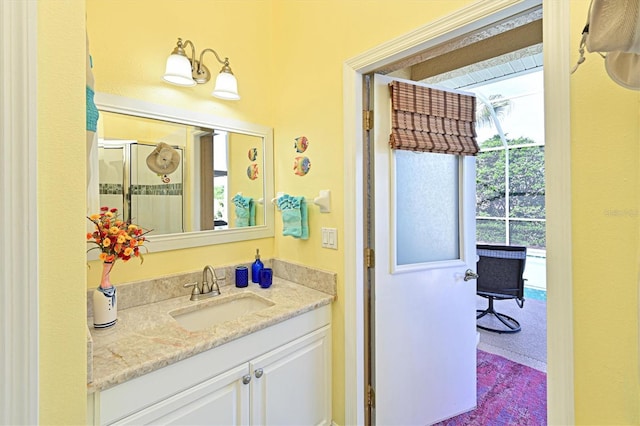 10571 Old Grove Cir, Bradenton, FL 34212 - full bath featuring vanity and a stall shower