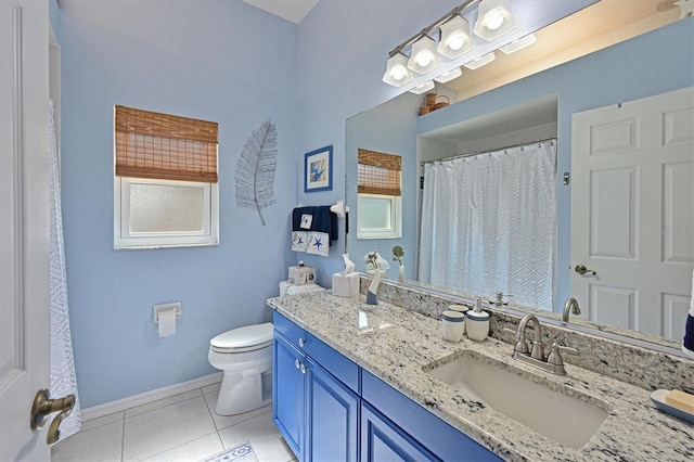 10571 Old Grove Cir, Bradenton, FL 34212 - bathroom featuring tile patterned floors, double vanity, and a shower with shower curtain