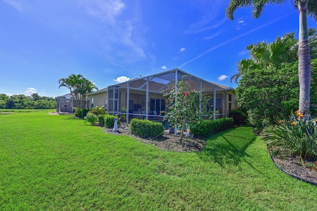 10571 Old Grove Cir, Bradenton, FL 34212 - view of green lawn featuring glass enclosure