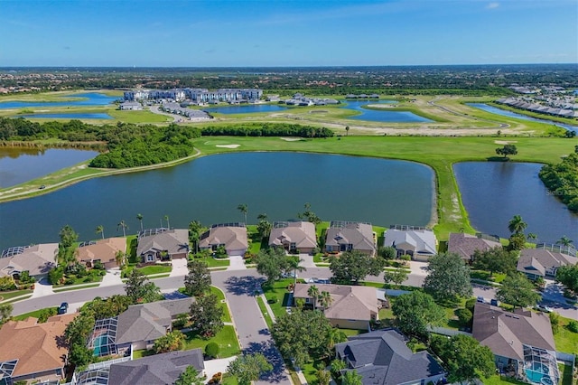 10571 Old Grove Cir, Bradenton, FL 34212 - aerial view of residential area with a large body of water and a golf course