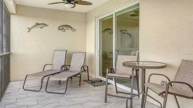 250 Hidden Bay Dr Unit 302, Osprey, FL 34229 - sunroom with a ceiling fan
