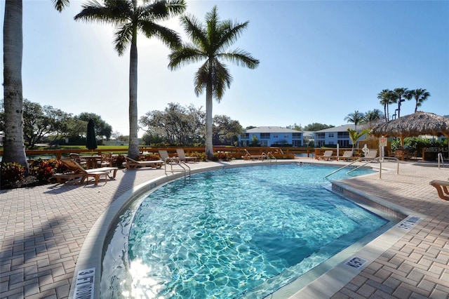 250 Hidden Bay Dr Unit 302, Osprey, FL 34229 - community pool with a patio