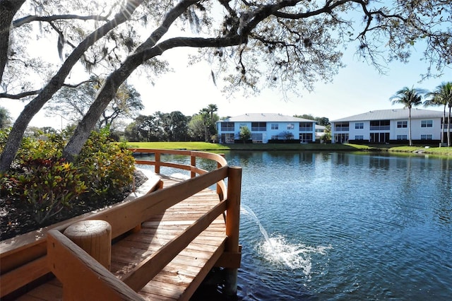 250 Hidden Bay Dr Unit 302, Osprey, FL 34229 - dock area featuring a water view