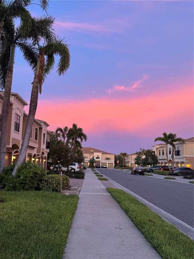 7344 Skybird Rd, Bradenton, FL 34209 - view of asphalt street featuring a residential view and sidewalks