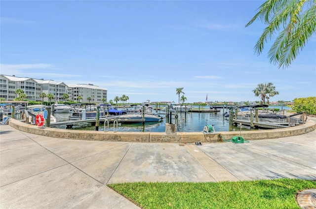 5855 Midnight Pass Rd Unit 416, Sarasota, FL 34242 - dock area with a water view