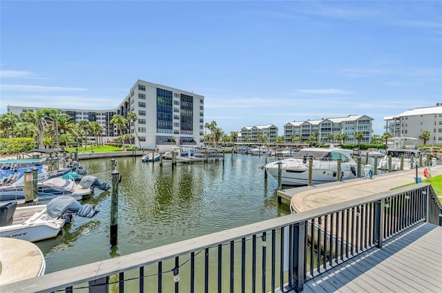 5855 Midnight Pass Rd Unit 416, Sarasota, FL 34242 - dock area featuring a water view