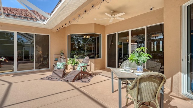 6206 Stillwater Ct, University Park, FL 34201 - view of patio featuring ceiling fan