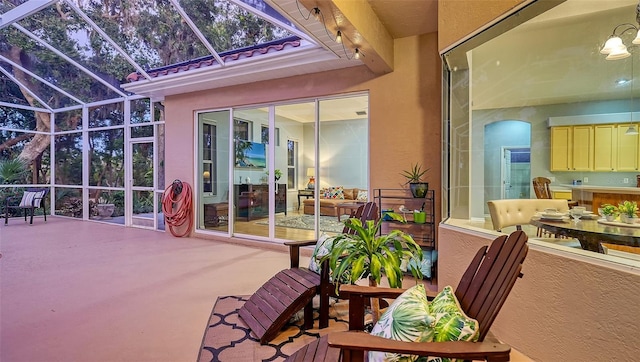 6206 Stillwater Ct, University Park, FL 34201 - view of patio featuring glass enclosure