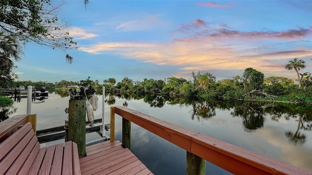 6206 Stillwater Ct, University Park, FL 34201 - dock area featuring a water view
