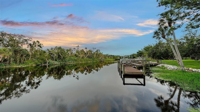 6206 Stillwater Ct, University Park, FL 34201 - dock area with a water view
