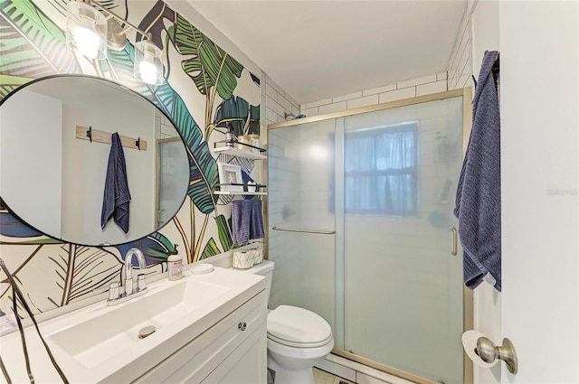 237 Saxon Cir, Venice, FL 34293 - bathroom with vanity and a stall shower