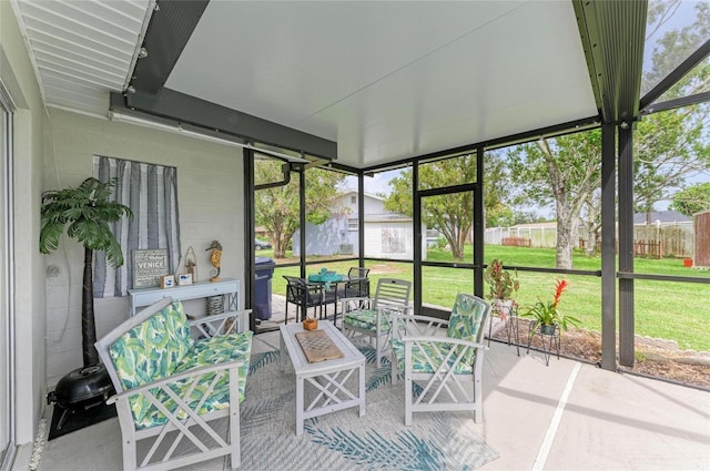 237 Saxon Cir, Venice, FL 34293 - sunroom / solarium featuring outdoor lounge area