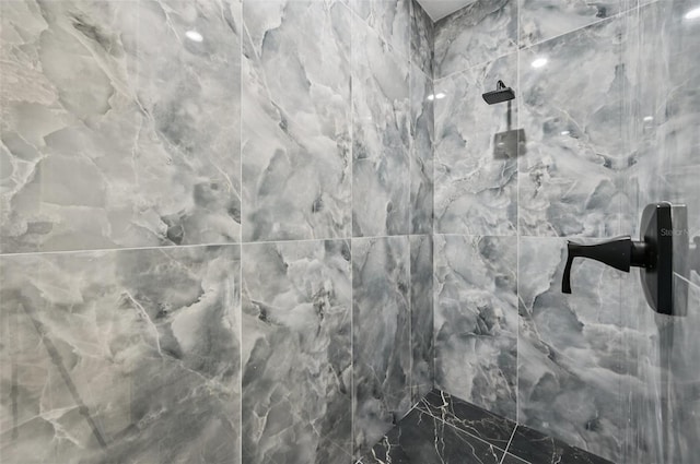 2523 Hagerick Ln, North Port, FL 34288 - detailed view of a marble finish shower