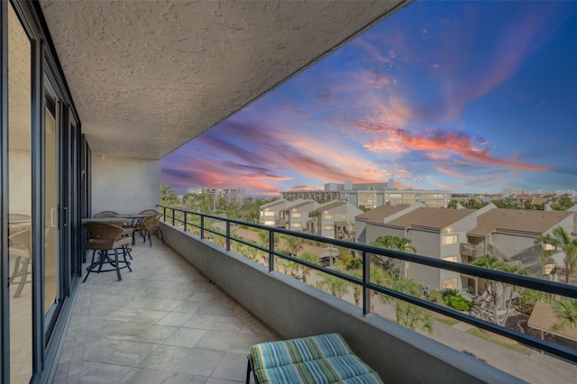 6415 Midnight Pass Rd Unit 502, Sarasota, FL 34242 - view of balcony at dusk
